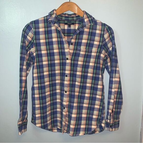 MADEWELL flannel button up shirt Small - Picture 1 of 4